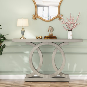Ebern Designs Andreafsky 55.11'' Farmhouse Wooden Console Table & Reviews | Wayfair